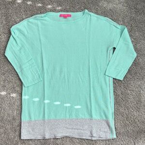 Kids Mint Green and Gray Top